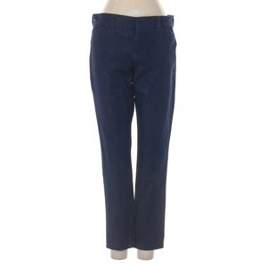 Old Navy Straight Leg Dark Wash Zip Denim Jegging Cotton Blue 4